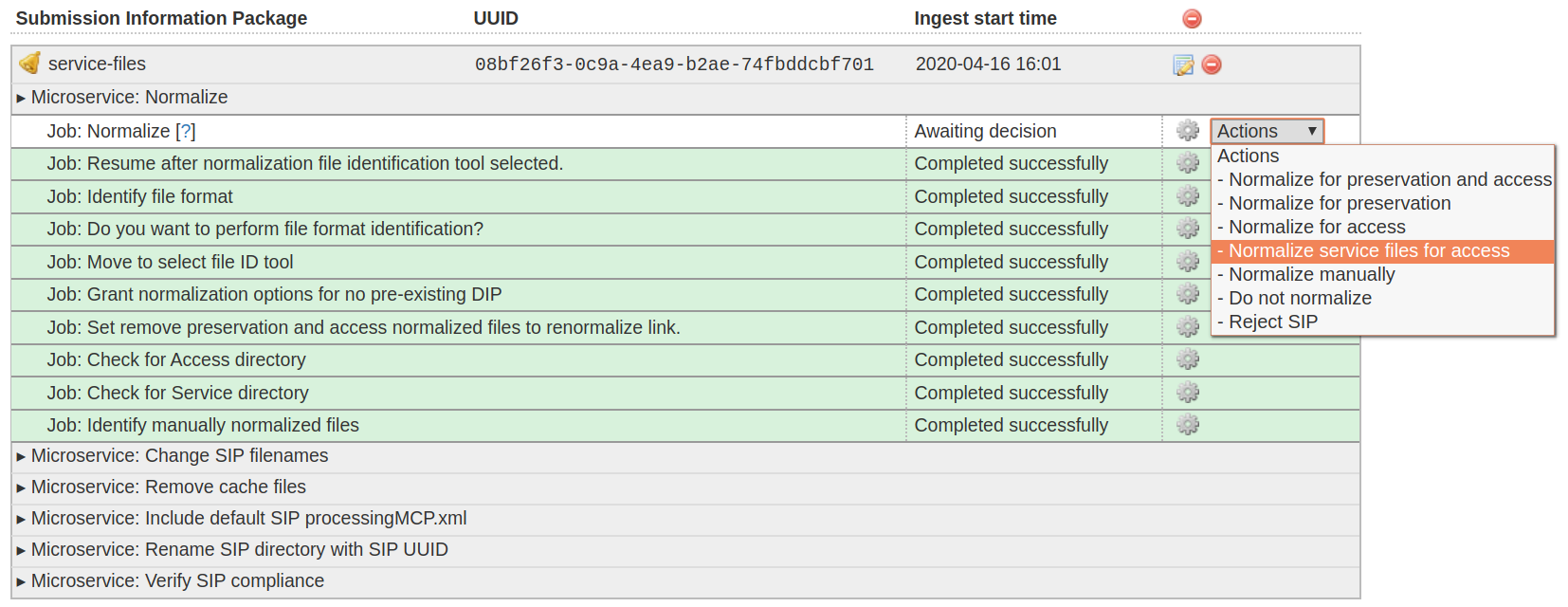 Transfer Documentation (Archivematica 1.15.1) Archivematica open