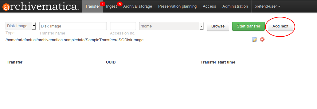 Add the metadata for the next image by clicking Add Next