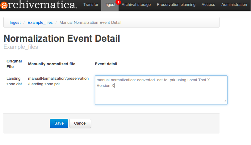 Add event detail